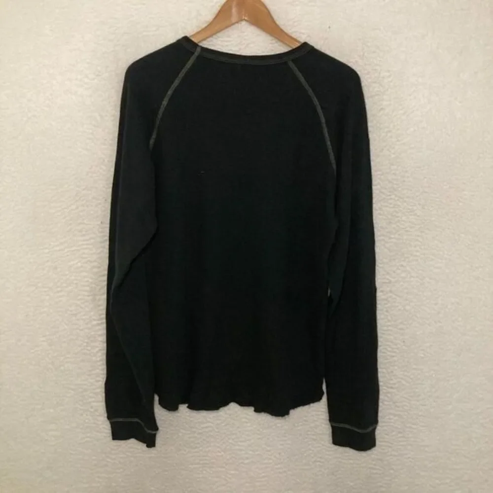 Vtg Quiksilver Thermal USA Made Shirt Mens L Long‎ Sleeve Skater Surf 90s Y2K